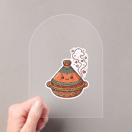 Invitaciones Acrílicas Cute Kawaii Tajine Comida Cultural Marroquí Sticke