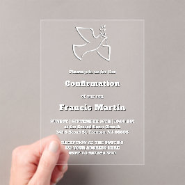 Invitaciones Acrílicas de Confirmación