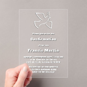 Invitaciones Acrílicas de Confirmación