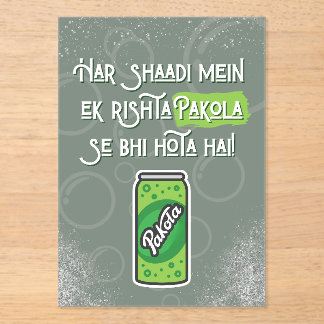 Invitaciones Acrílicas Desi Wedding