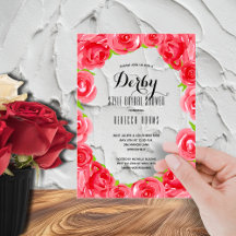 Despedida de soltera Derby de rosas rojas