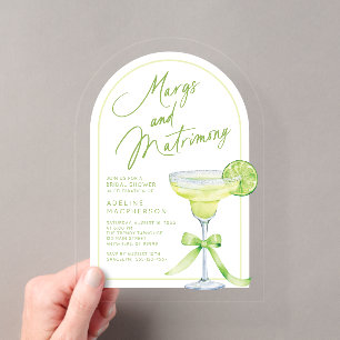 Invitaciones Acrílicas Despedida de soltera Margs y Matrimonio