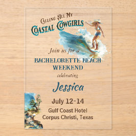 Invitaciones Acrílicas Despedida de soltera para todas mis vaqueras coste