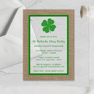 Invitaciones Acrílicas Día de San Patricio