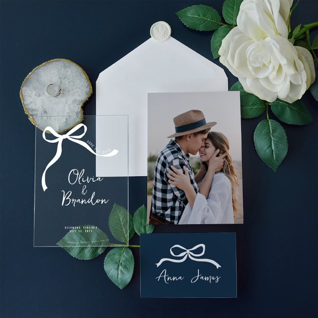 Invitaciones Acrílicas Dibujado a mano a mano con brillo suave personaliz (Subido por el creador)