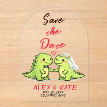 Dino Boda Save the Date