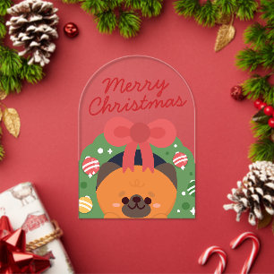 Invitaciones Acrílicas Divertido Simple Divertido Feliz Navidad