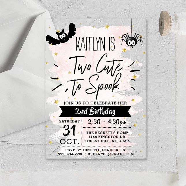 Invitaciones Acrílicas Dos Chicas De Cuta Para Hablar Halloween Segundo C (Subido por el creador)