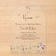 Ducha de bebé de flores silvestres Baby In Bloom