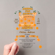 Ducha de Bebé Naranja de Lujo Citrus Moderna