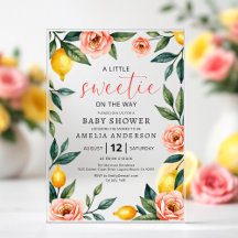 Ducha de Bebé Verano Floral Rosa Fruta Cítrica Lim