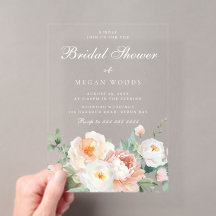 Ducha de Novia Floral Botánica de Melocotones y Cr