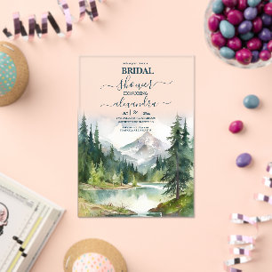 Invitaciones Acrílicas Ducha de novias de montaña rusa