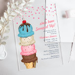Invitaciones Acrílicas Ducha nupcial moderna de crema de hielo de verano<br><div class="desc">El verano Ice Cream Modern Watercolour Bridal Shower Acrylic Invitation incluye un helado de color acuático estival lleno de dulces y coloridas cucharas de helado sobre un fondo blanco con la información de la ducha de novia a la derecha. Personalice editando el texto en los cuadros de texto. Diseñado por...</div>