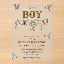 Duck Hunting It's a Boy Baby Shower 