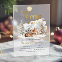 Duérmete, hace frío afuera, Baby Shower Bosque de
