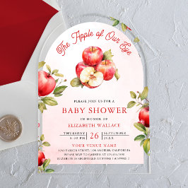 Invitaciones Acrílicas Dulce de Nuestra Vista Arco Baby Shower