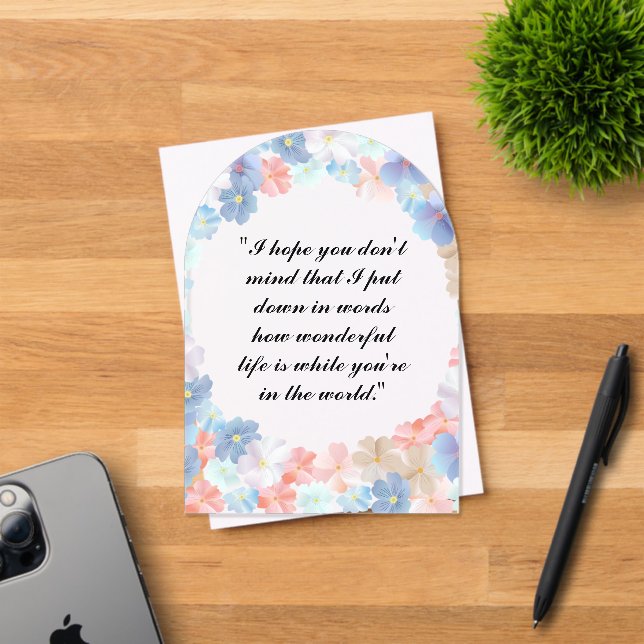 Invitaciones Acrílicas El amor puro como flor (Insitu (Tarjeta de Invitación))