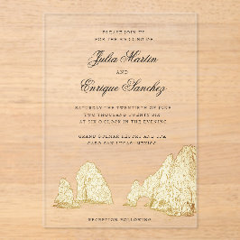 Invitaciones Acrílicas El Arco Cabo San Lucas Arch Boda