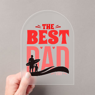 Invitaciones Acrílicas El Mejor Papá del Mundo