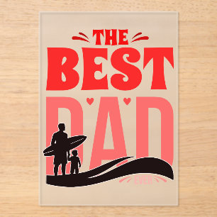 Invitaciones Acrílicas El Mejor Papá del Mundo
