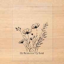 Él restaura mi alma diseño minimalista