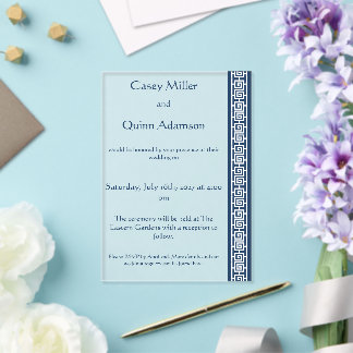 Invitaciones Acrílicas Elegancia China en Boda Acrílica Marina