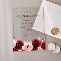Elegancia de Rosa Roja: Fiesta de Quinceañera Prec