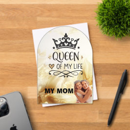 Invitaciones Acrílicas Elegant Queen of my Life-my mom