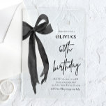 Invitaciones Acrílicas Elegante acuarela Black Bow fiesta de cumpleaños n<br><div class="desc">Celebra tu fabuloso 60 con nuestra Elegante Invitación a la Fiesta de Cumpleaños de la Color Negro Bow! Este elegante diseño muestra una delicada proa negra emparejada con suaves acuarelas, creando una perfecta mezcla de elegancia y encanto. Ideal para marcar este hito especial, esta invitación es totalmente personalizable, asegurando que...</div>