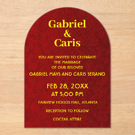 Invitaciones Acrílicas Elegante, atemporal y sofisticado Boda