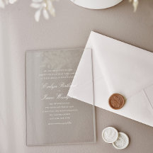 Elegante Boda clásico de guiones blancos