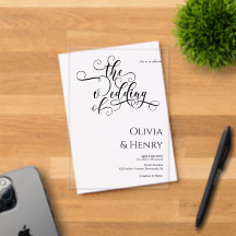 Elegante Boda de escritura de caligrafía romántica