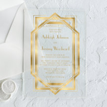 Elegante Boda de marco deco dorado blanco de los a