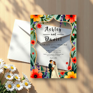 Invitaciones Acrílicas Elegante Boda de verano de Floral Garden Bride & G