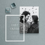 Invitaciones Acrílicas Elegante Boda del reborde blanco del marco blanco<br><div class="desc">Convierta una impresión duradera con nuestras Elegantes invitaciones acrílicas Bodas sobre el marco blanco. Estas claras invitaciones a la boda cuentan con un impresionante marco blanco y un diseño superpuesto, combinando elegancia atemporal con sofisticación moderna. Elaboradas con acrílico de alta calidad, ofrecen una alternativa lujosa y única a las invitaciones...</div>