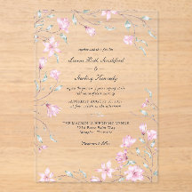 Elegante Boda floral de Magnolia Rosa