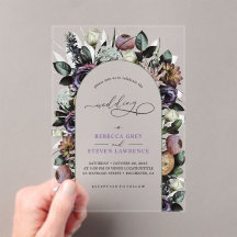 Elegante boda floral púrpura turquesa