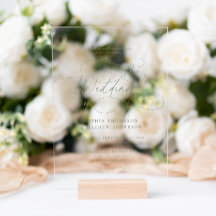 Elegante Bodas de Caligrafía Floreada Verde Salvia