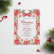 Elegante Coqueta Fiesta Floral de Navidad