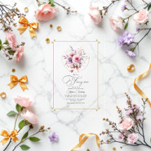 Elegante floral barrido "Fancy One" primer cumplea