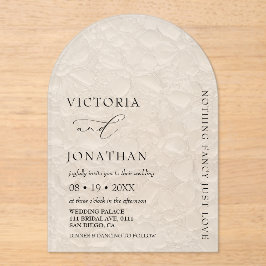 Invitaciones Acrílicas Elegante Simple Nada Lujoso Boda Acrílico