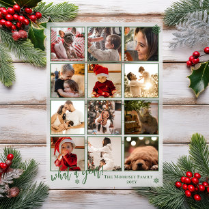 Invitaciones Acrílicas Elegantes copos de nieve de foto del año 12