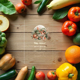 Invitaciones Acrílicas Elegantes granjeros mercado Baby Shower