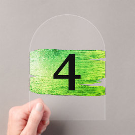 Invitaciones Acrílicas Elegantes números de mesa traslúcidos