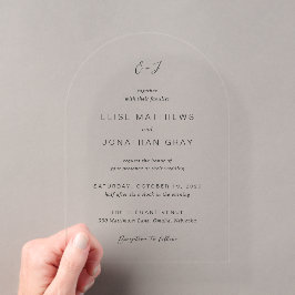 Invitaciones Acrílicas Elise Elegant Wedding