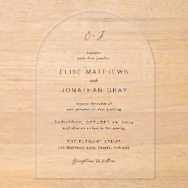 Invitaciones Acrílicas Elise Elegant Wedding