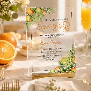 Invitaciones Acrílicas Ella Encontró Su Despedida de Soltera Personalizad
