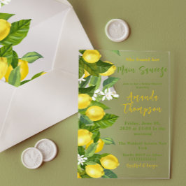 Invitaciones Acrílicas Encontró Su Principal Limón De Ducha Británica