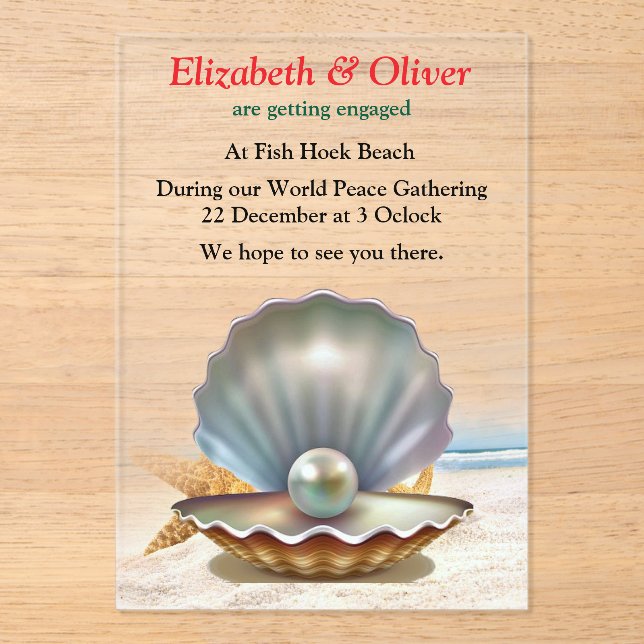 Invitaciones Acrílicas Encuentro de Navidades de la Paz Enseñando (Anverso)